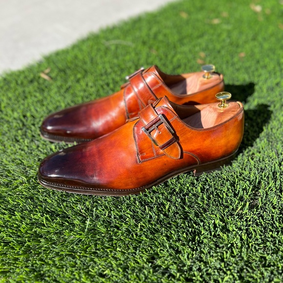 Magnanni single monk strap loafer size 10. - Picture 4 of 7